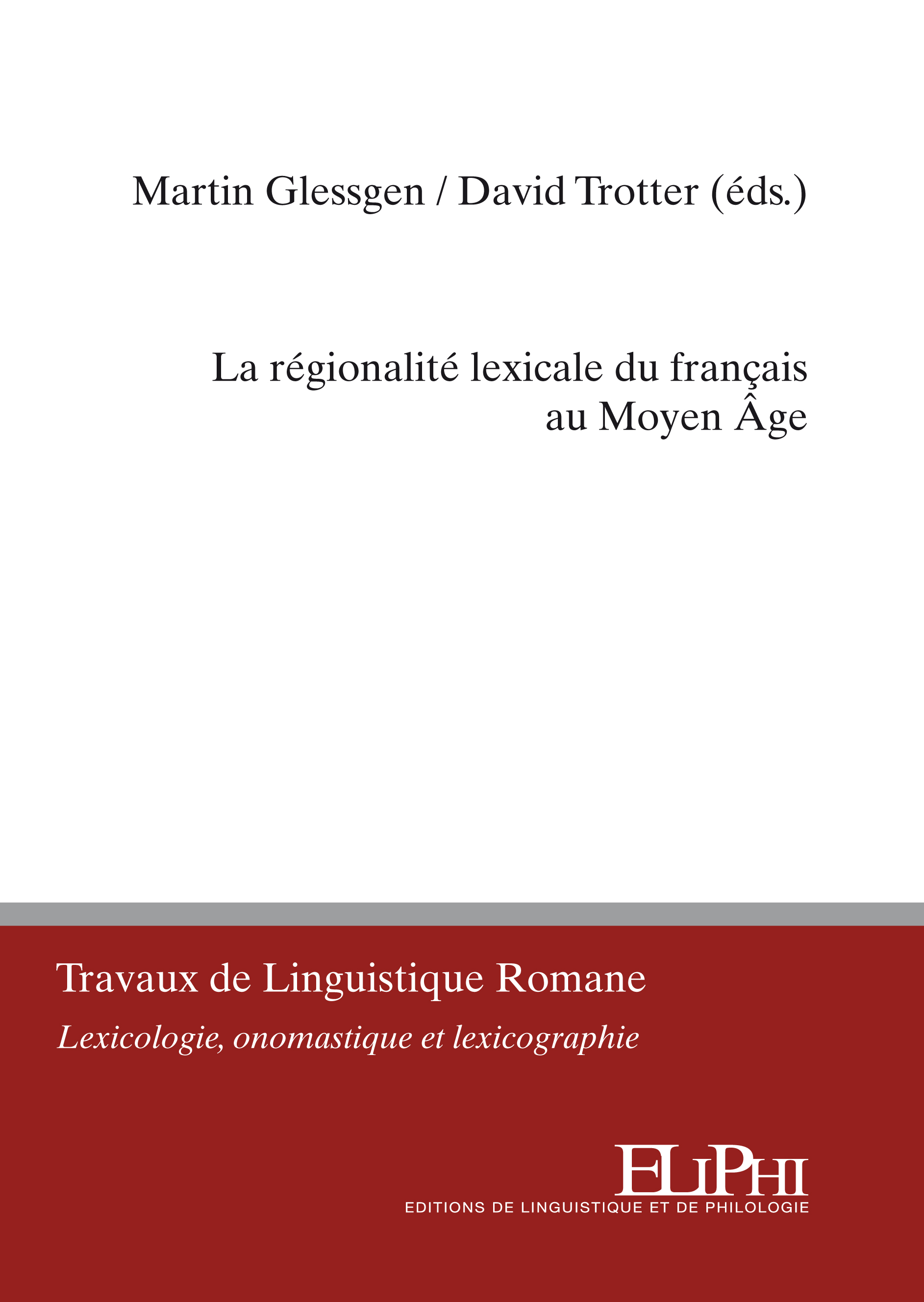 La régionalité lexicale du français au Moyen Âge