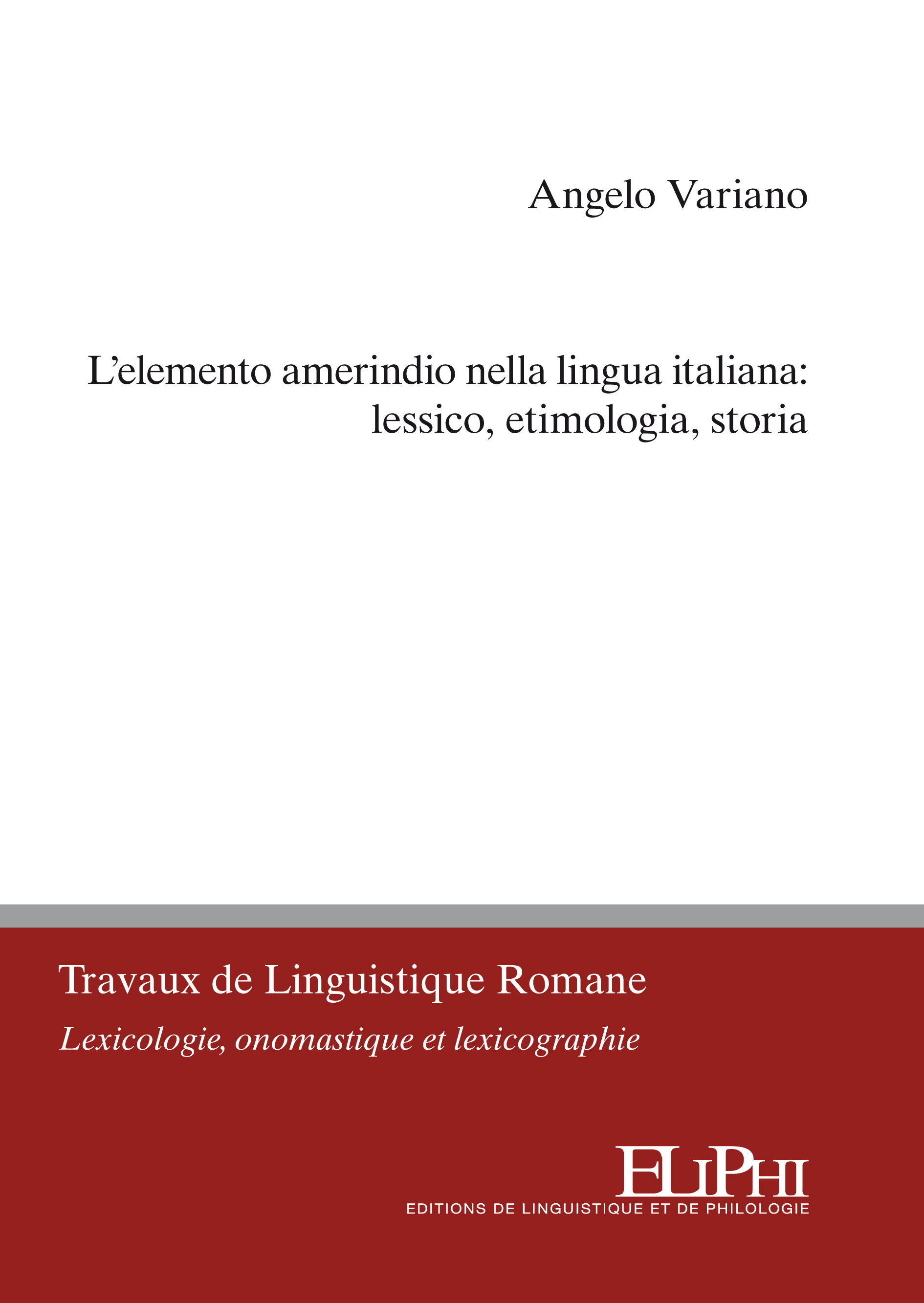 L’elemento amerindo nella lingua italiana